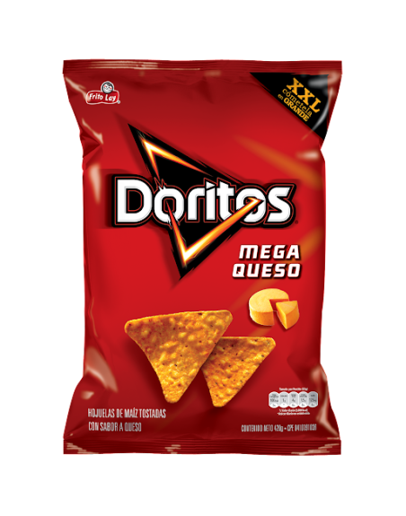 FRITO LAY DORITOS MEGA QUESO 420G XXL