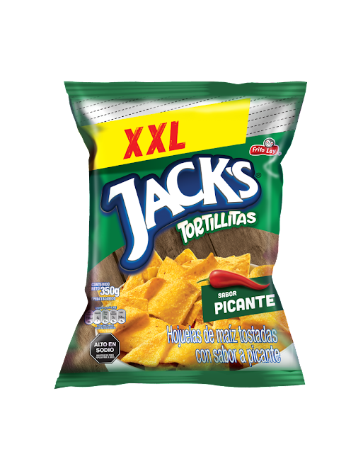 FRITO LAY JACKS TORTILLITAS PICANTE 350G