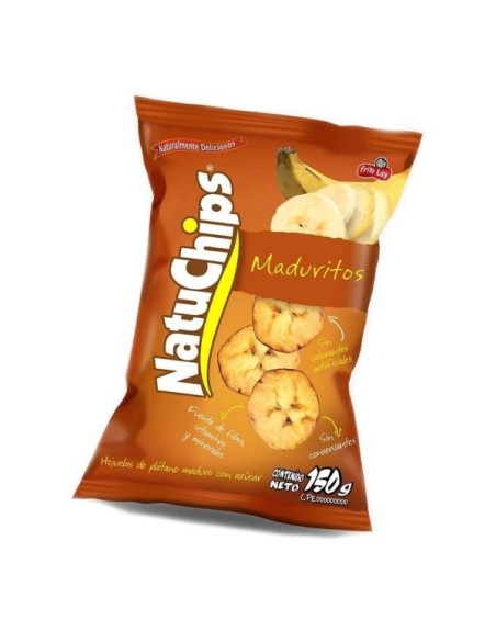 FRITO LAY NATUCHIPS PLATANITO MADURITOS 150G