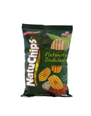 FRITOLAY NATUCHIPS PLATANITOS ONDULADOS  245G