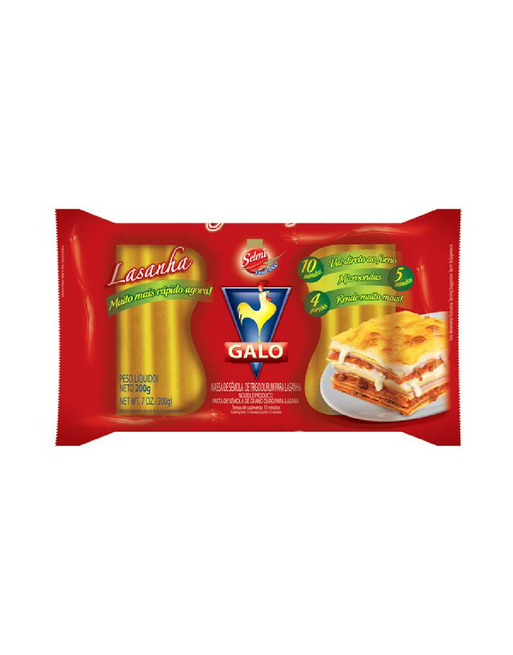 GALO PASTA PARA LASANHA PRECOCIDA 200G