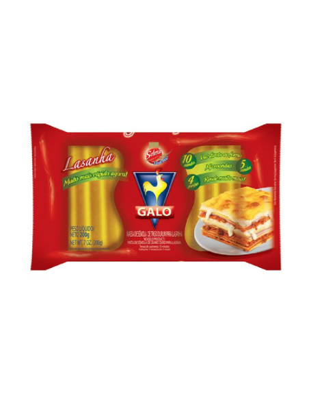 GALO PASTA PARA LASANHA PRECOCIDA 200G