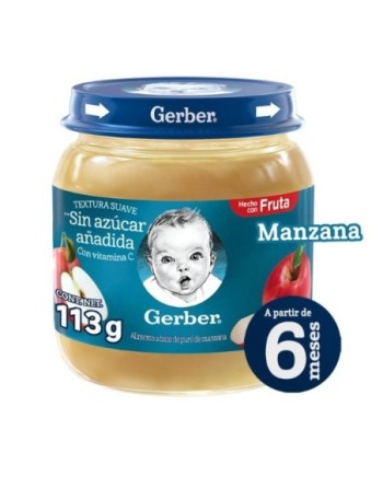 GERBER COMPOTA MANZANA 113G