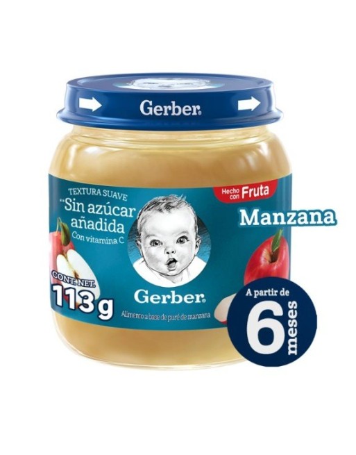 GERBER COMPOTA MANZANA 113G