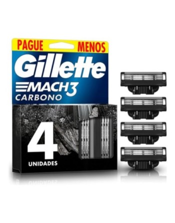 GILLETTE MACH3 CARBONO X2 CARTUCHOS
