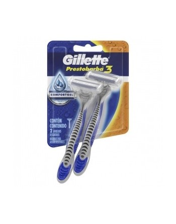 GILLETTE PRESTOBARBA 3 COMFORTGEL X2UND