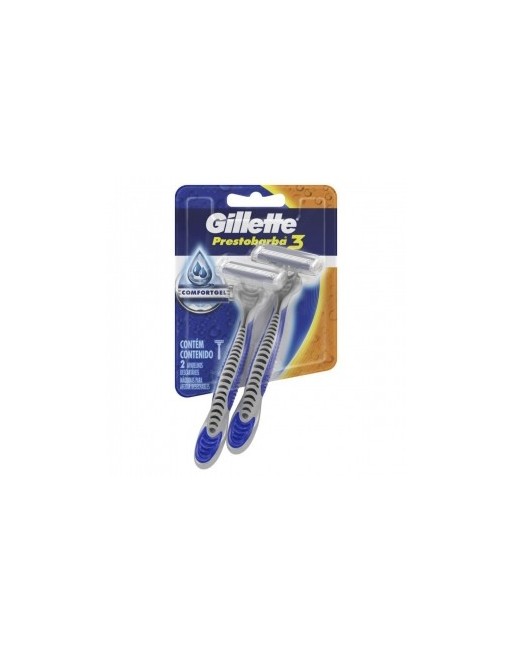 GILLETTE PRESTOBARBA 3 COMFORTGEL X2UND