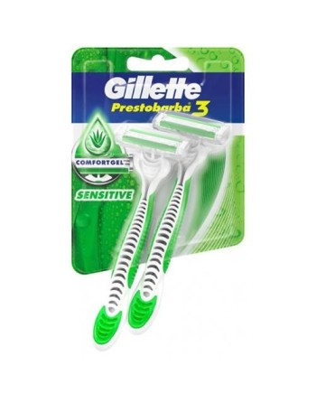 GILLETTE PRESTOBARBA 3 SENSITIVE X2UND