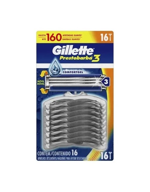GILLETTE PRESTOBARBA 3 XUND