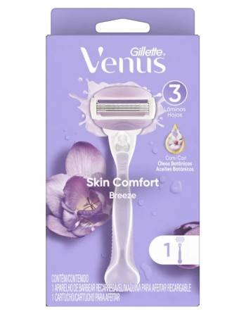 GILLETTE VENUS SKIN COMFORT MAQUINA +CARTUCHO 3 HOJILLAS