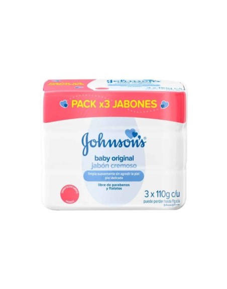 GOHNSONS  BABY JABON CREMOSO X3
