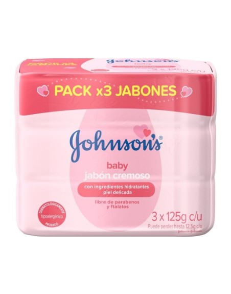 GOHNSONS JABON CREMOSO 125G