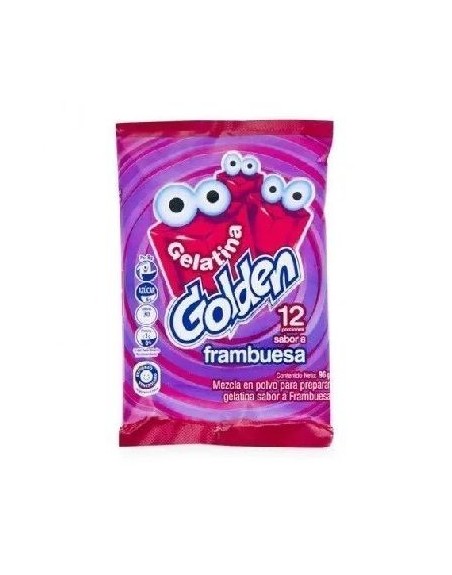 GOLDEN GELATINA FRAMBUESA 96G