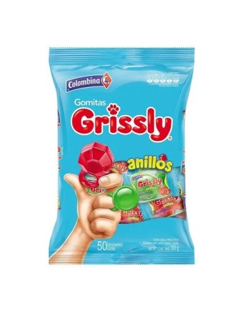 GRISLY GOMITAS ANILLOS X50UND