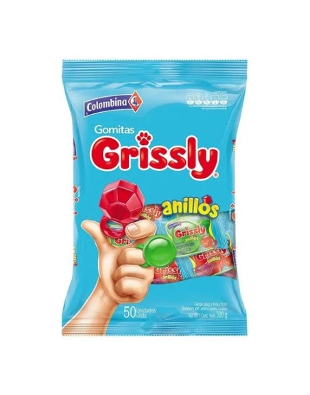 GRISLY GOMITAS ANILLOS X50UND