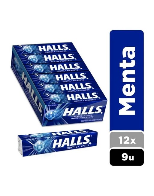 HALLS MENTHO 25G X 12 CAJA