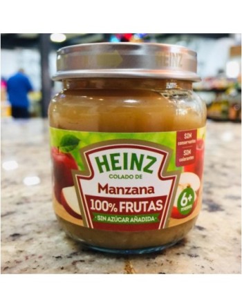 HEINZ COLADO MANZANA SIN AZUCAR 110G COMPOTA