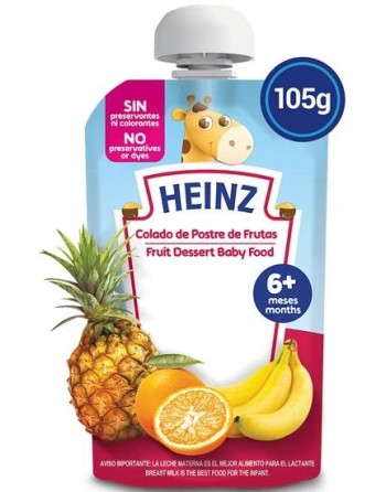 HEINZ COLADO POSTRE DE FRUTAS13G SACHET