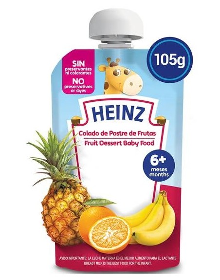 HEINZ COLADO POSTRE DE FRUTAS13G SACHET