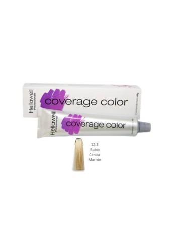 HELLAWELL COVERAGE COLOR  TINTE 60G RUBIO CENIZA MARRON 12.3