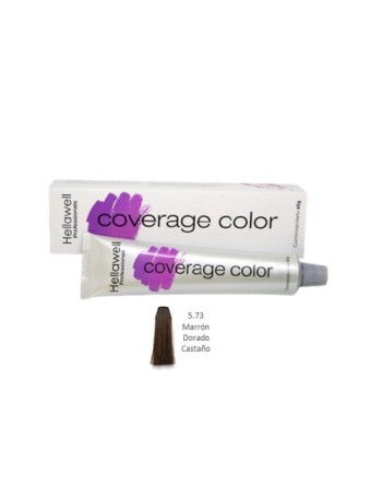 HELLAWELL COVERAGE COLOR  TINTE 60G RUBIO OSCURO MARRON DORADO 6.73