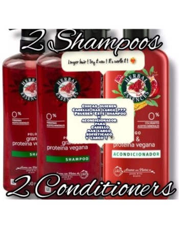 HERBAL ESSENCES SHAMPO+ACONDICIONADOR 300NL