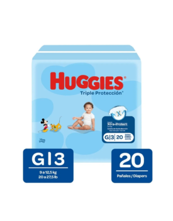 HUG CITY PAÑALES DESECHABLES G X 20 UND