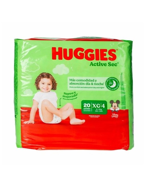 HUG CITY PAÑALES DESECHABLES XG X 20 UND