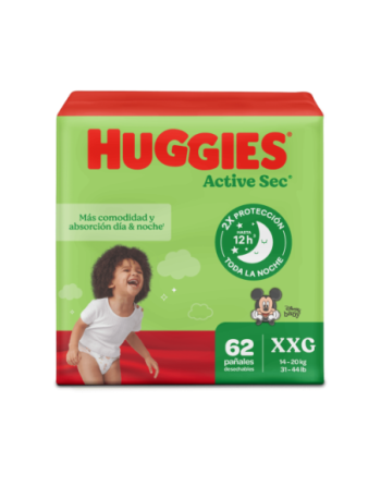 HUGGIES PAÑALES G ACTIVE SEC X20UND