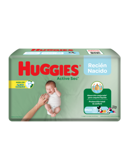 HUGGIES PAÑALES RN 32 UND