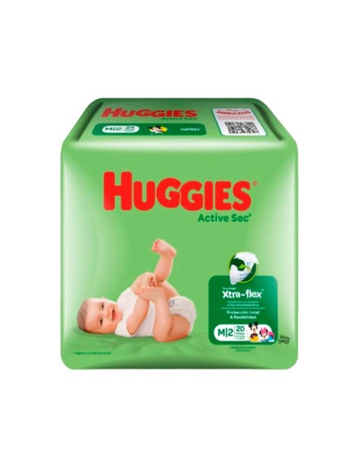 HUGGIES PAÑALES TALLA M 20UND