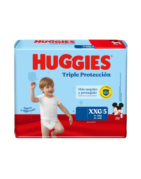 HUGGIES PAÑALES TALLA XXG 20UND