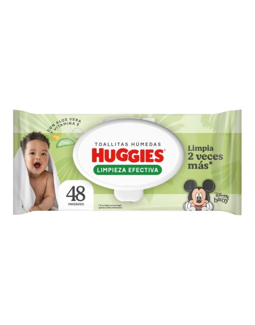 HUGGIES TOLLAS HUMEDAS LIMPIEZA EFECTIVA 48UND