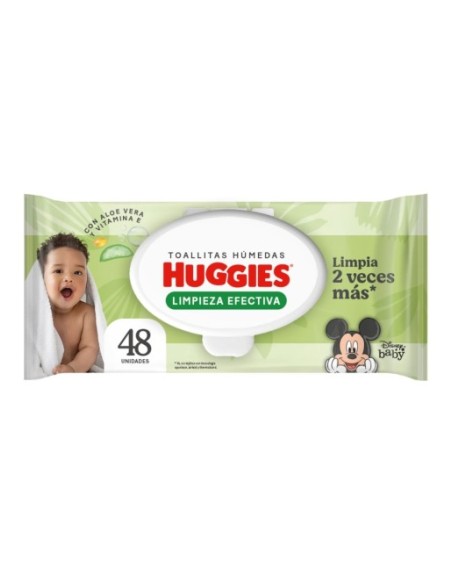 HUGGIES TOLLAS HUMEDAS LIMPIEZA EFECTIVA 48UND