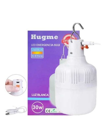 HUGME BOMBILLO RECARGABLE 0W