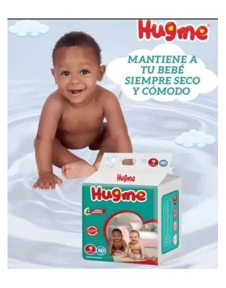 HUGME PAÑALES DESECHABLES TALLA M X10UND