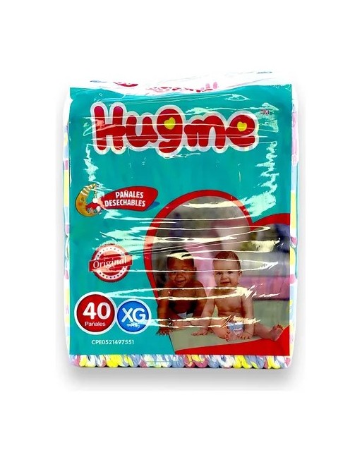 HUGME PAÑALES DESECHABLES TALLA XG X10UND