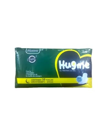 HUGME TOALLAS SANITARIA NOCHE X10UND 420MM