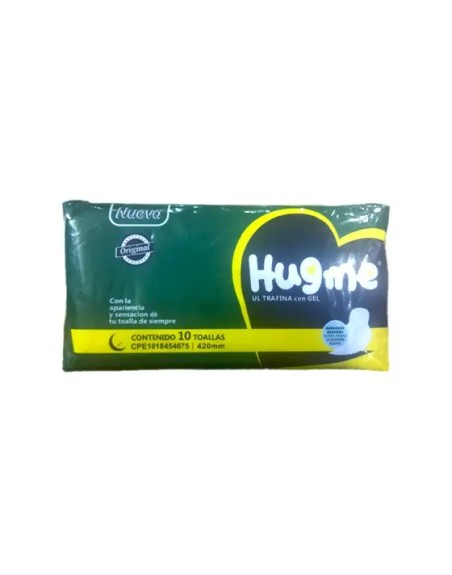 HUGME TOALLAS SANITARIA NOCHE X10UND 420MM