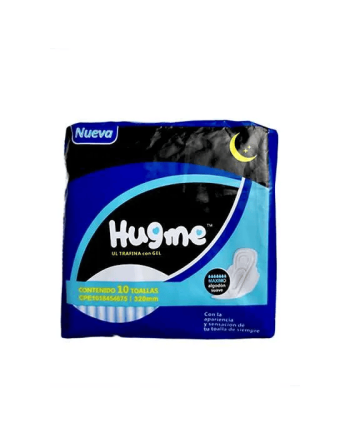 HUGME TOALLAS SANITARIA ULTRAFINA NOCHE  X10UND