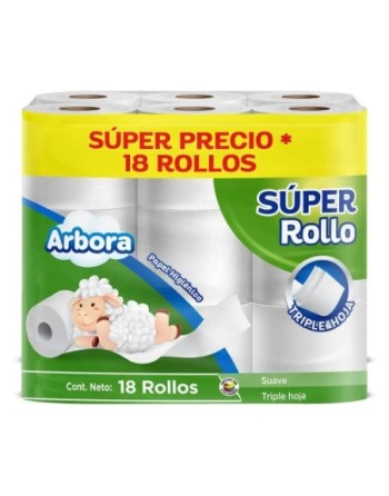 ARBORA SUPER ROLLO PAPEL HIGIENICO
