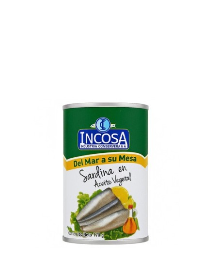INCOSA SARDINA EN ACEITE VEGETAL 170G