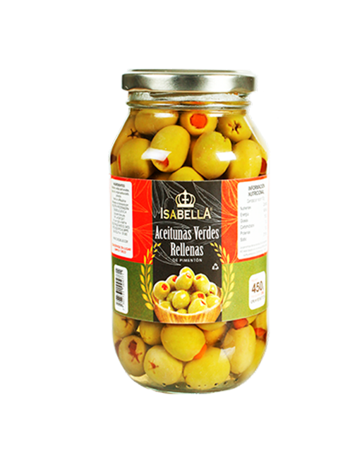 ISABELLA ACEITUNAS VERDES RELLENAS 200G