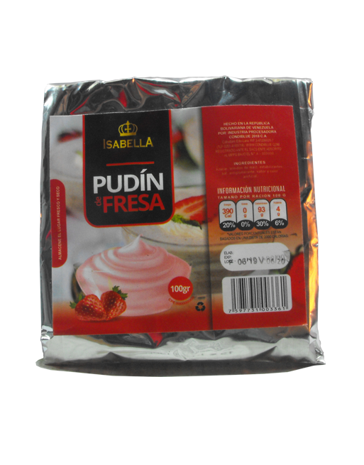 ISABELLA PUDIN DE FRESA 100G