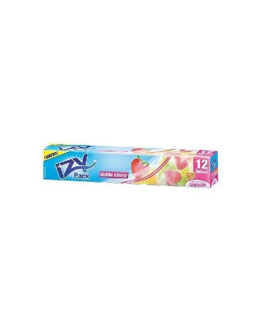 IZY PACK DOBLE CIERRE BOLSAS GRANDE X12