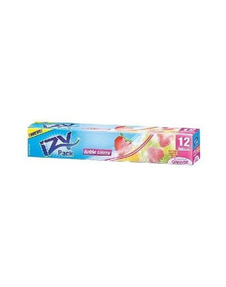 IZY PACK DOBLE CIERRE BOLSAS GRANDE X12