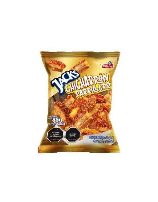 JACKS CHICHARRON PARRILLERO 85G