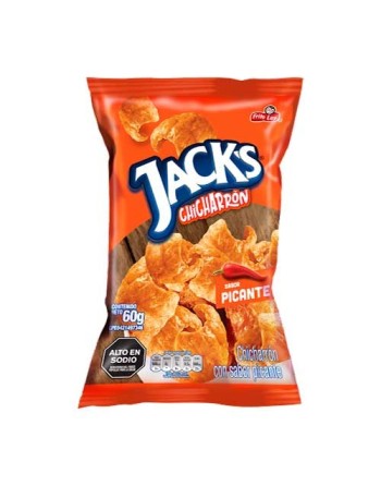 JACKS CHICHARRON PICANTE 60G