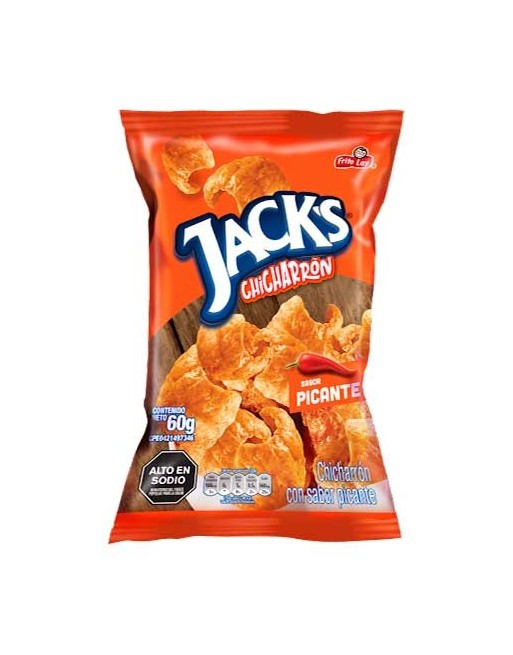 JACKS CHICHARRON PICANTE 60G