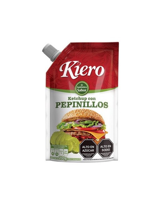 KIERO KETCHUP CON PEPINILOS 200G
